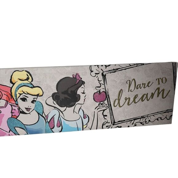 Disney “Dare to Dream” princess 9” x 36” canvas wall art #M-1939 - Picture 3 of 8